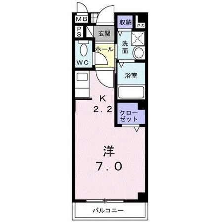 テラス呉羽の物件間取画像